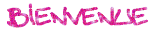 Gif animé bienvenue rose